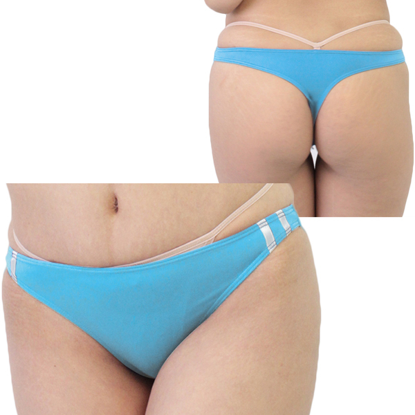 2wayストレッチブルマTバック ターコイズ