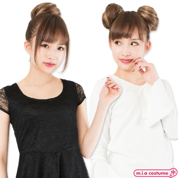 お団子 ライトブラウン×ゴールド