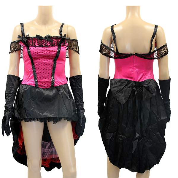 ビビッドピンクの小悪魔テールワンピース